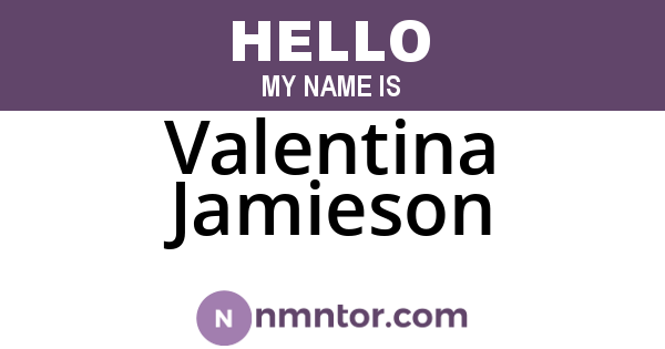 Valentina Jamieson