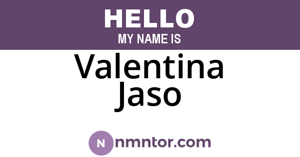 Valentina Jaso