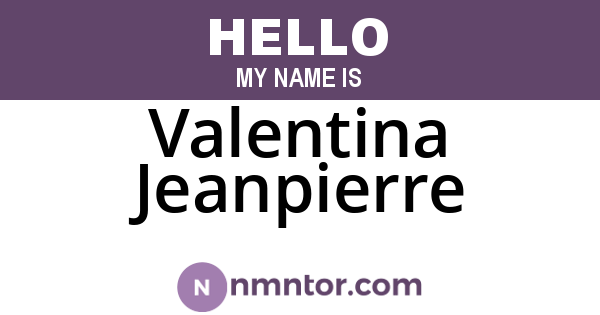 Valentina Jeanpierre