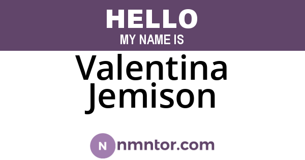 Valentina Jemison