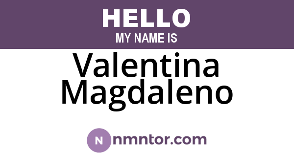 Valentina Magdaleno