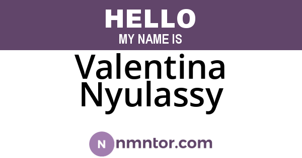 Valentina Nyulassy