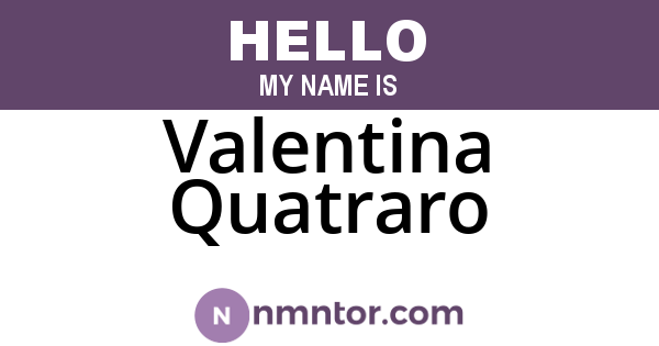 Valentina Quatraro
