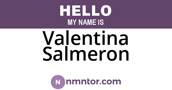 Valentina Salmeron
