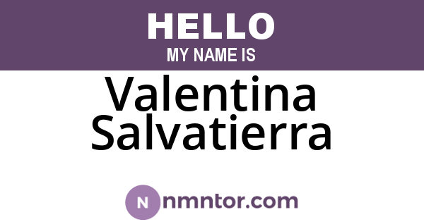 Valentina Salvatierra