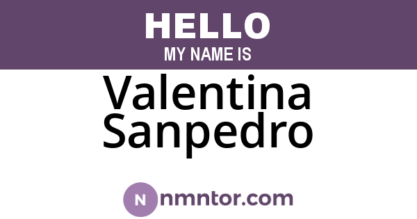 Valentina Sanpedro