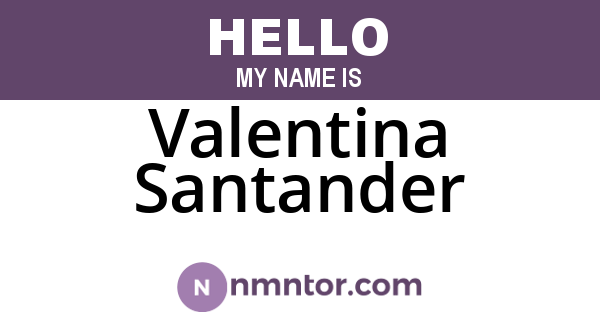 Valentina Santander