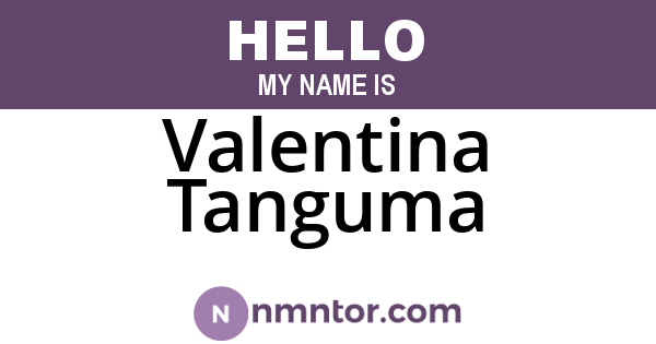 Valentina Tanguma