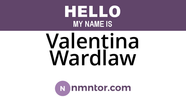 Valentina Wardlaw