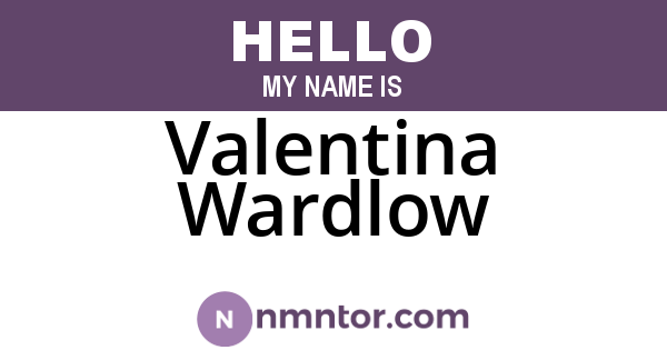 Valentina Wardlow
