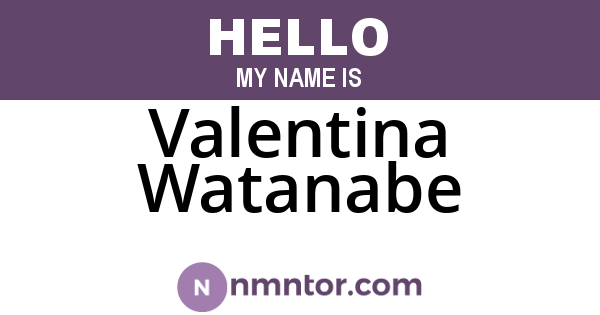 Valentina Watanabe