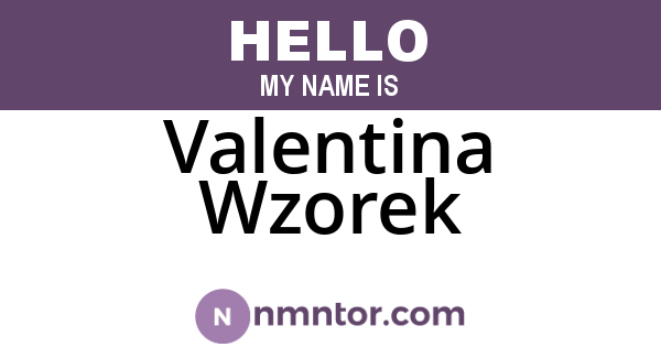 Valentina Wzorek