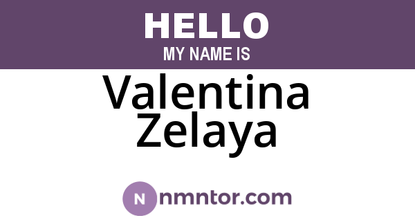 Valentina Zelaya