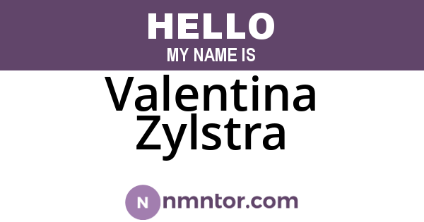 Valentina Zylstra
