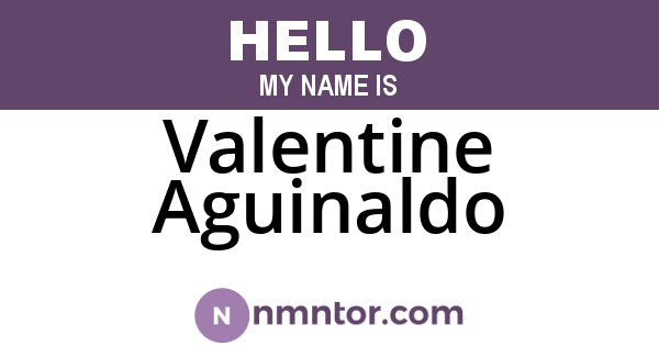 Valentine Aguinaldo