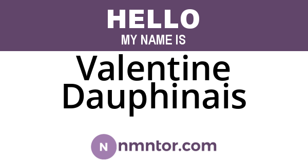 Valentine Dauphinais