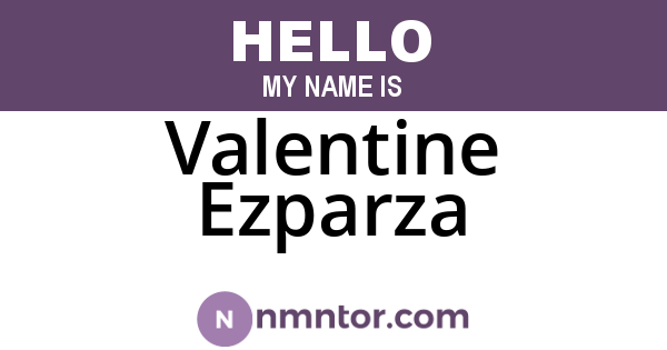 Valentine Ezparza