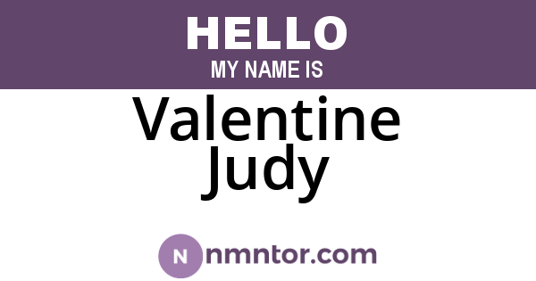 Valentine Judy