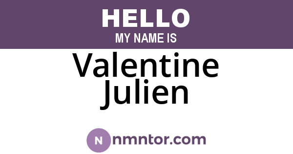 Valentine Julien