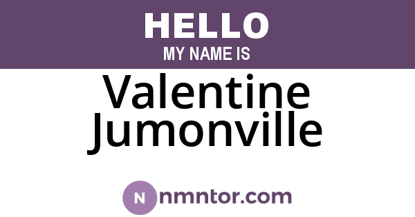 Valentine Jumonville