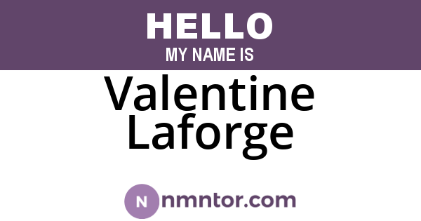 Valentine Laforge