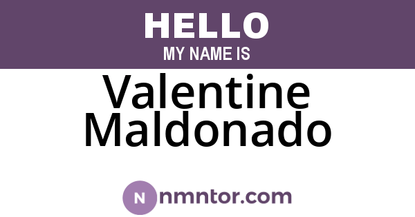 Valentine Maldonado