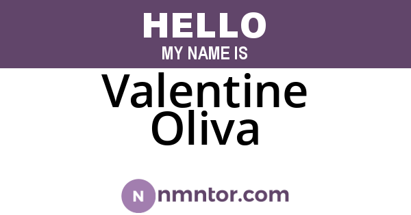 Valentine Oliva