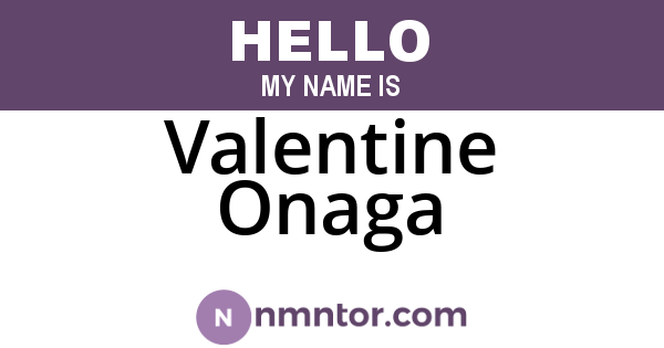 Valentine Onaga