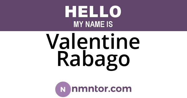 Valentine Rabago