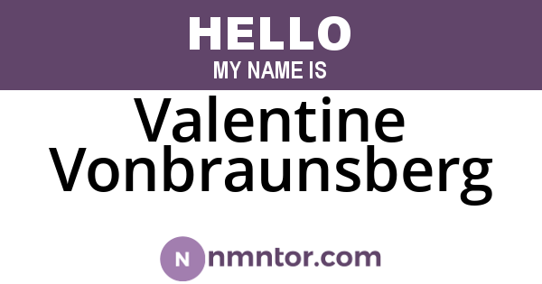 Valentine Vonbraunsberg