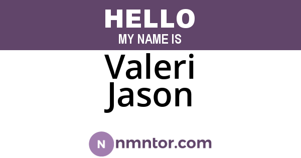 Valeri Jason