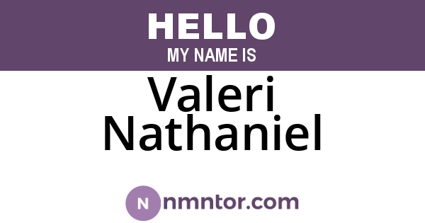 Valeri Nathaniel
