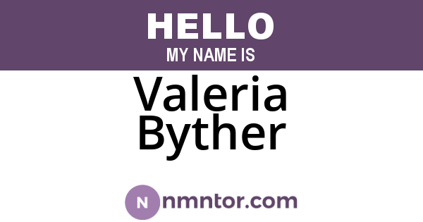 Valeria Byther