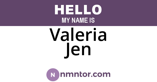 Valeria Jen