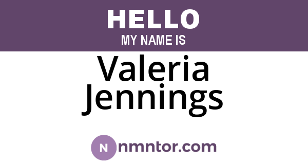 Valeria Jennings