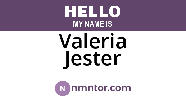 Valeria Jester