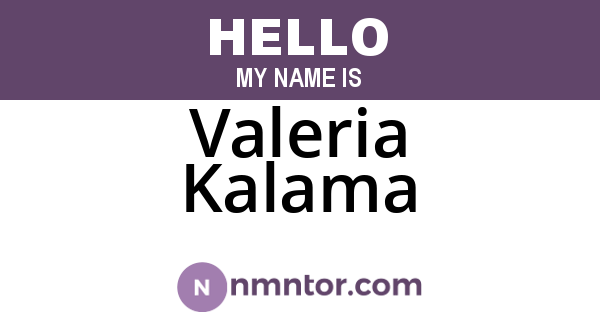 Valeria Kalama