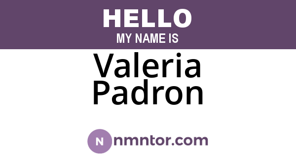 Valeria Padron
