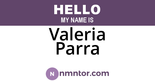 Valeria Parra