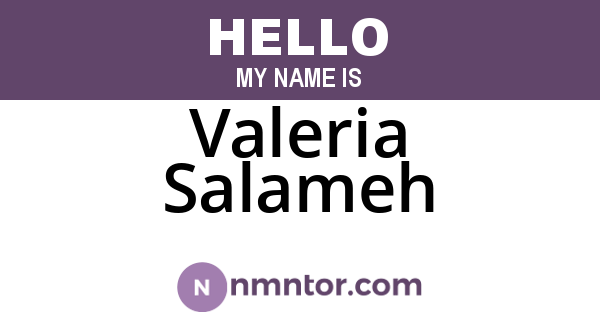 Valeria Salameh