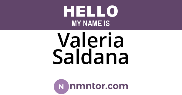 Valeria Saldana