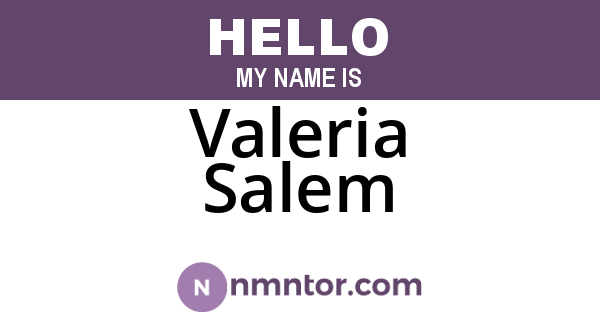 Valeria Salem