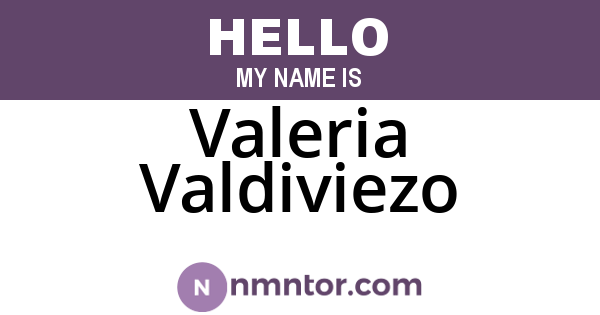 Valeria Valdiviezo