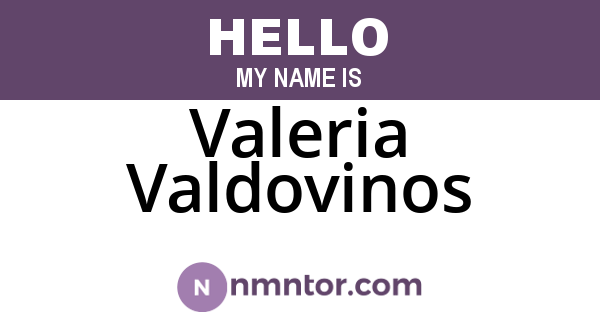 Valeria Valdovinos