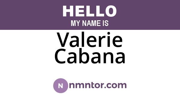 Valerie Cabana