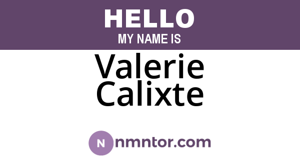 Valerie Calixte