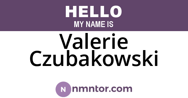 Valerie Czubakowski