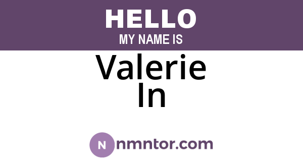Valerie In