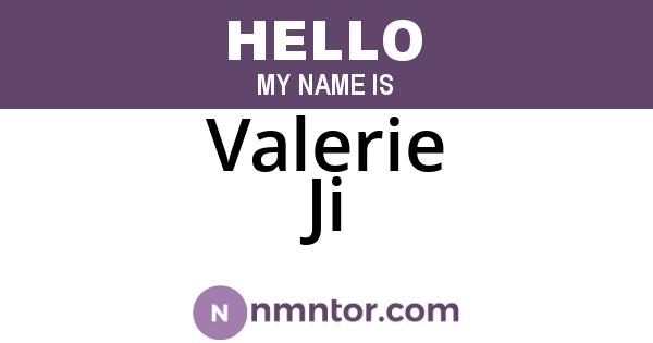 Valerie Ji