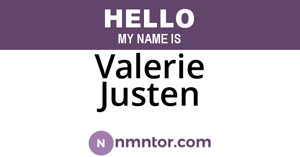 Valerie Justen